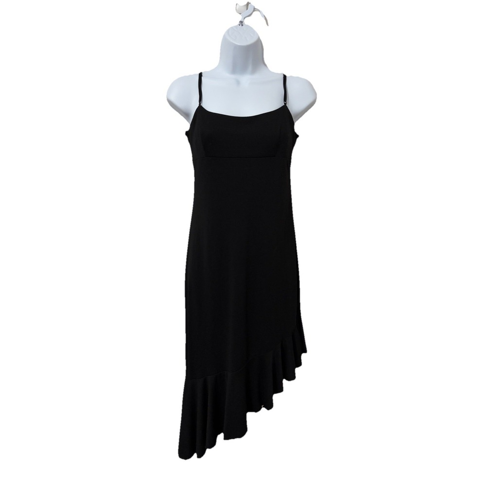 Vintage Y2K City Triangles Babydoll Asymmetrical Dress M Whimsigoth Fairy Grunge